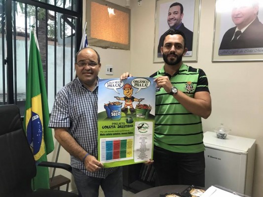 Entrega do Material de Coleta Seletiva no Município de São Miguel do Aleixo