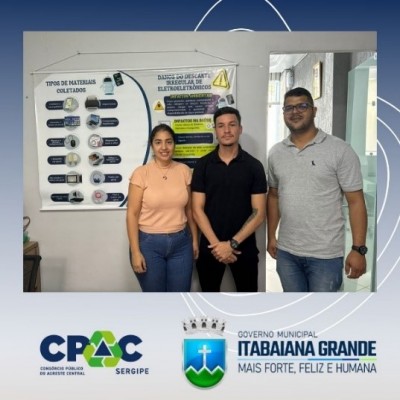 CONSÓRCIO PÚBLICO DO AGRESTE CENTRAL SERGIPANO - CPAC E PREFEITURA MUNICIPAL DE ITABAIANA/SE REALIZAM REUNIÃO TÉCNICA.