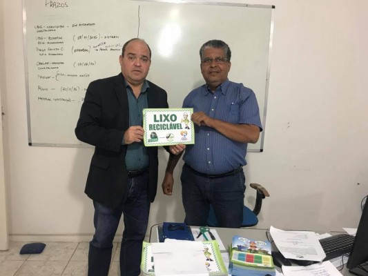 Doação de Tonéis Coletores a Prefeitura Municipal de Divina Pastora/SE