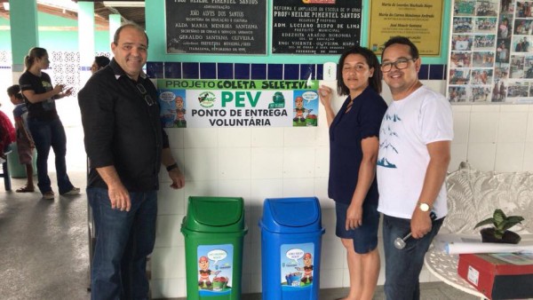 Inauguração dos Pontos de Entrega Voluntária - PEV em Itabaiana