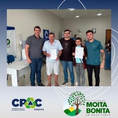 CPAC FAZ ATO DE FORMALIZAÇÃO DA COOPERATIVA DE MATERIAIS RECICLÁVEIS DO MUNICÍPIO DE MOITA BONITA