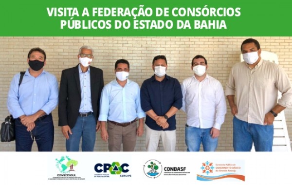 VISITA A FEDERAÇÃO DE CONSÓRCIOS PÚBLICOS DO ESTADO DA BAHIA