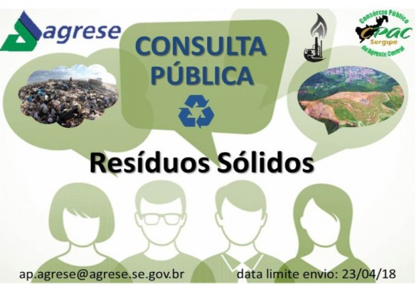 Está aberta a Consulta Pública de Resíduos Sólidos para apresentação de contribuições e sugestões - VIA AGRESE
