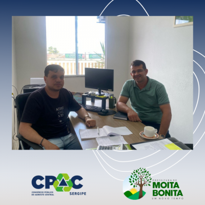 Consórcio Público do Agreste Central Sergipano - CPAC e Prefeitura Municipal de Moita Bonita  /SE ,realizam Reunião Técnica.