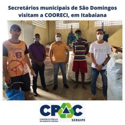 Secretários municipais de São Domingos visitam a COORECI em Itabaiana