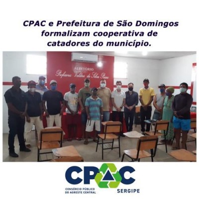 CPAC e Prefeitura de São Domingos formalizam cooperativa de catadores do município