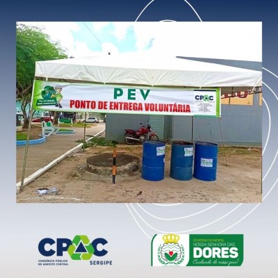 CONSÓRCIO PÚBLICO DO AGRESTE CENTRAL SERGIPANO - CPAC, IMPLEMENTA PROJETO DE COLETA SELETIVA, COM INCLUSÃO DOS CATADORES DE MATERIAIS RECICLÁVEIS, NA FESTA SOCIAL DE NOSSA SENHORA DAS DORES