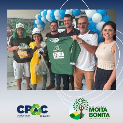 CONSÓRCIO PÚBLICO DO AGRESTE CENTRAL SERGIPANO - CPAC, FAZ ENTREGA DE FARDAMENTOS E EPIS A ASSOCIAÇÃO DE CATADORES DE MATERIAIS RECICLÁVEIS DO MUNICÍPIO DE MOITA BONITA