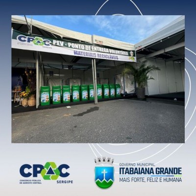 CPAC IMPLEMENTA COLETA SELETIVA NA FEIRA DO CAMINHÃO NO MUNICÍPIO DE ITABAIANA