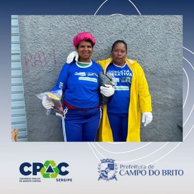 CONSÓRCIO PÚBLICO DO AGRESTE CENTRAL SERGIPANO - CPAC, FAZ ENTREGA DE FARDAMENTOS E EPI’S PARA A COOPERCAMPO (COOPERATIVA DE CATADORES RECICLÁVEIS DE CAMPO DO BRITO)