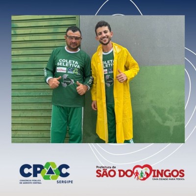 CONSÓRCIO PÚBLICO DO AGRESTE CENTRAL SERGIPANO - CPAC, FAZ ENTREGA DE FARDAMENTOS E EPI’S PARA A COAASD (COOPERATIVA DE AGENTES AMBIENTAIS DE SÃO DOMINGOS)